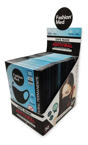 Kit 20 Máscaras Antiviral Fashion Med :: Frete Grátis ::