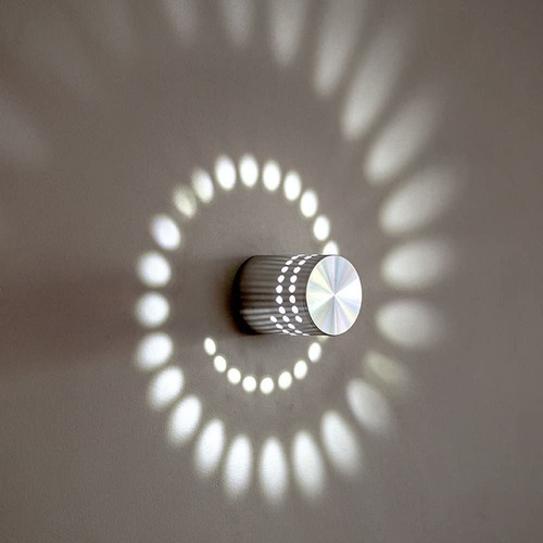 Aplique De Pared Led En Espiral De 3 W, Aplique De Alum...