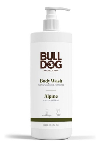 Bulldog Mens Skincare And Grooming Gel De Baño, Alpine, 16.