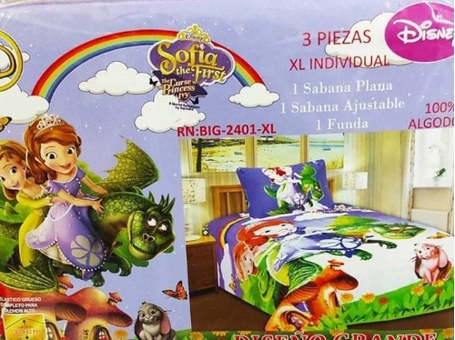 Juego De Sabana Soy Luna De 3 Piezas De Algodón Plaza