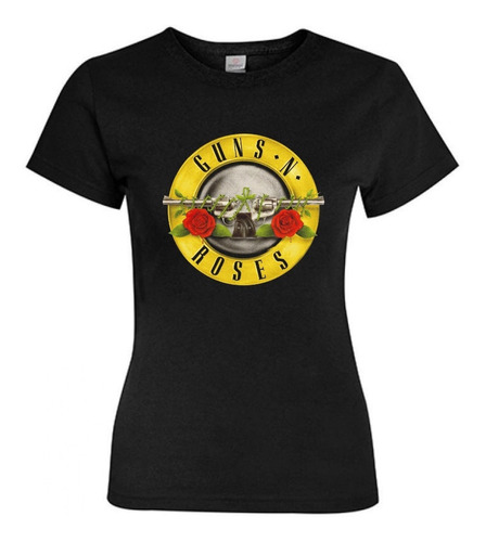 Polera Mujer - Guns N Roses - Diseño 01 Dtf