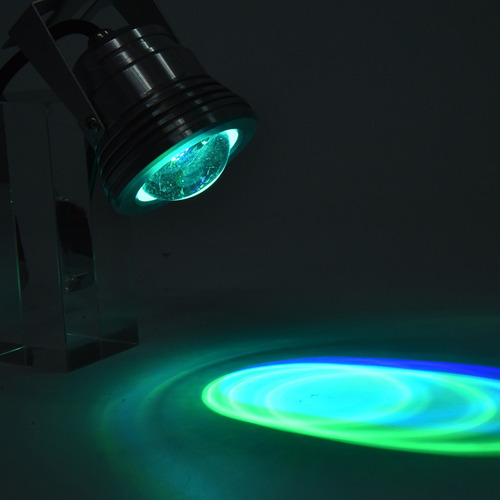 - - 12v 10w Rgb Impermeable Acuario Led Lámpara De Proyector