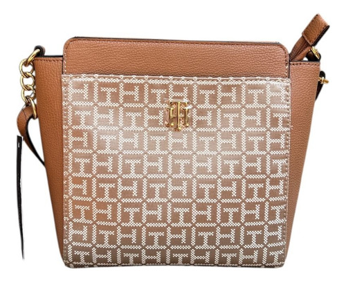 Crossbody Tommy Hilfiger 69j6907 Monogram Correa Larga