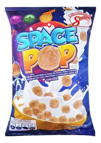 Cereal Space Pop Vainilla Santoni 240gr