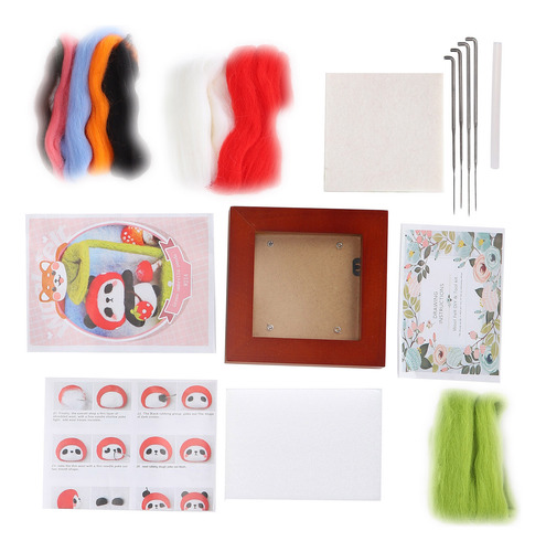 Kit De Fieltro Con Aguja Para Regalo Artesanal, Marco De Fot