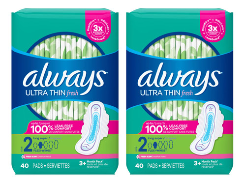 Always Almohadillas Ultrafinas Tamano 2 Super Largas Perfuma