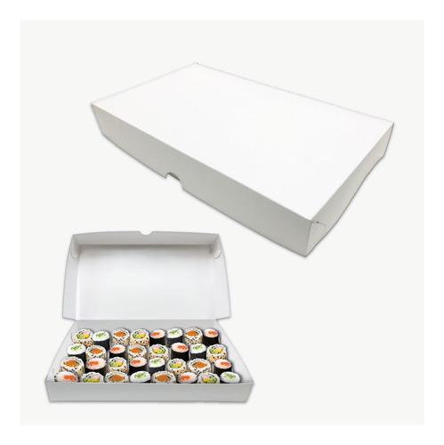 Cajas Para Sushi 36 Piezas Pack X 50 Un Laminado Interior