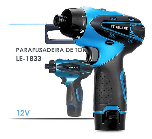 Parafusadeira De Torque Profissional 2 Baterias 1.5mah