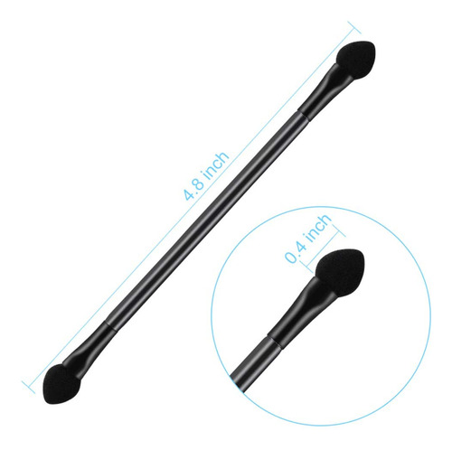 Brochas Desechables De Doble Cara Para Sombra De Ojos, 30 Un