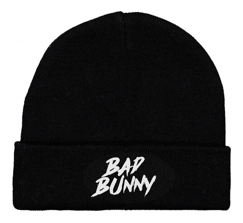 Gorro Lana Beanie Bad Bunny Logo Rap Trap Reggaeton Phr