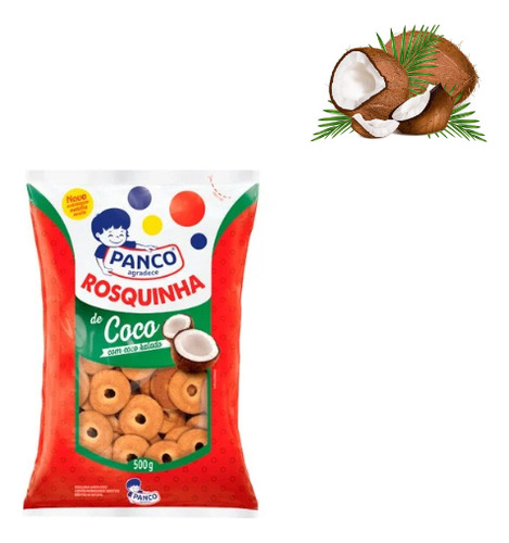 Biscoito Rosquinha Coco Panco Pacote 500g