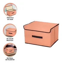 Comprar Pack5 Caja Espaciosa Para Almacen 25x19x16cm Mostaza