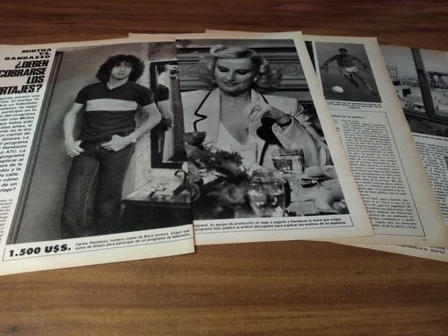 (p290) Mirtha Legrand * Clippings Revista 4 Pgs * 1979