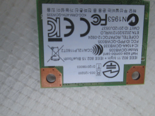 Tarjeta Wifi Bluetooth Asus F553m Np Qcwb335 Seminueva