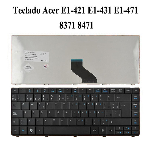 Imagen 1 de 1 de Teclado Acer E1-421 E1-431 E1-471 8371 8471