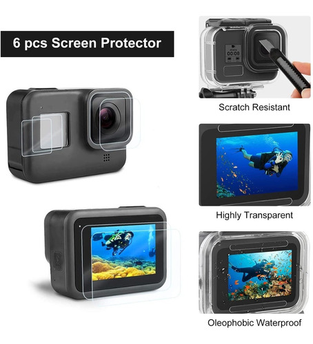 Imagen 4 de 10 de Kit De Accesorios Compatible Con Camara Gopro Hero11 Hero10