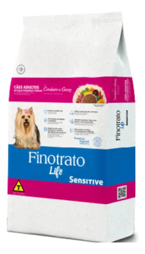 Ração Seca Finotrato Prime Sensitive Cães Adultos Pequenos Médios 3kg