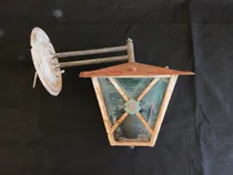 Comprar Antiguo Farol Metalico Exterior Lampara Pared Chapa Colonial
