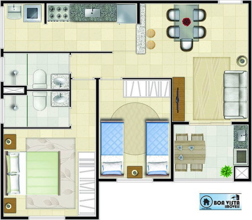 Imagem 3 de 13 de Apartamento Padrão Com 2 Quartos - B0580-v