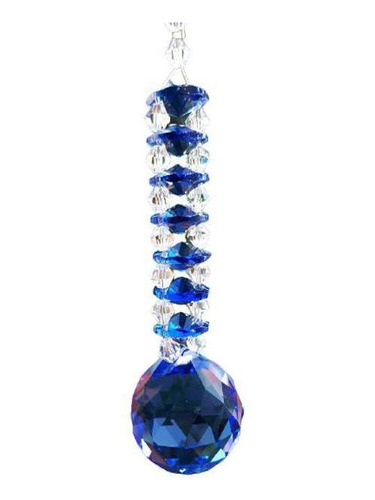 Pingente De Cristal Suncatcher -feng Shui - Azul