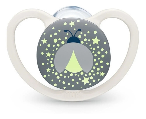 Set De 2 Chupetes Space Night Nuk 6-18 Nene Noche-luminoso