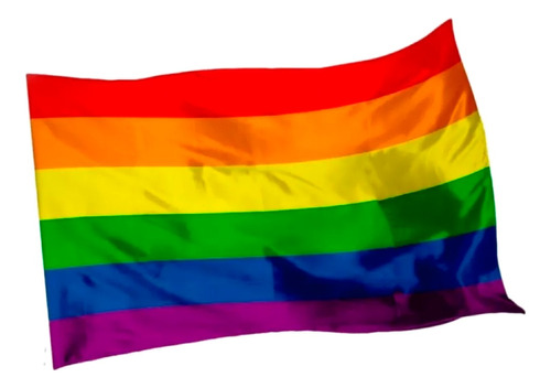 Bandera Lgbt 1mtr X1.5mt Orgullo Gay Grande Exterior