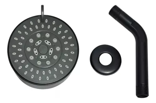 Regadera Ducha Negra 3 Funciones