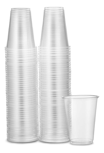 100 Vasos Plasticos Desechables Transparentes 500 Cc (16 Oz)