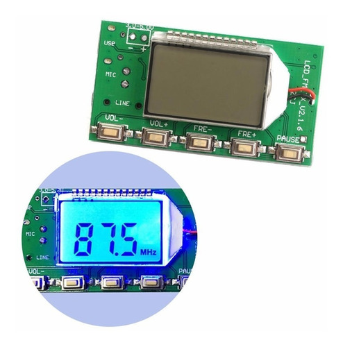 Transmisor Fm Estereo 100mw - Display Selector Frecuencia