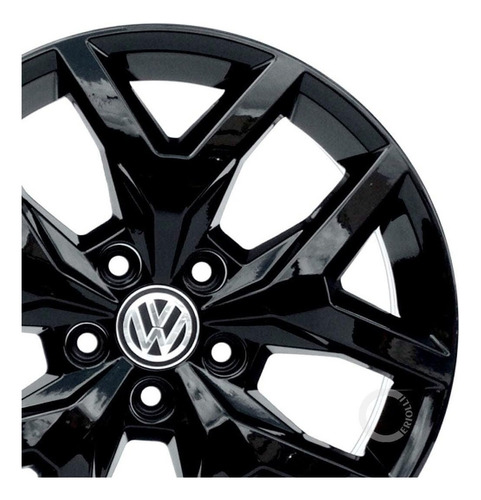 Roda Aro 17 Amarok V6 5x120 S07 / Jogo 4 Rodas Cor Preto Black Piano