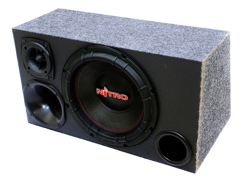 Caixa Trio Completa Som Carro Sub Spyder Nitro 700w