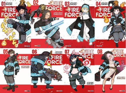 Libro - Panini Arg - Fire Force - Pack Tomos Editados A La 