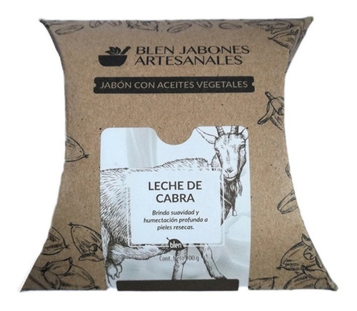 Jabón Artesanal Leche De Cabra Aceites Vegetales Blen