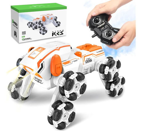 Triplefine Robot Dog Rc-car, 8wd Remote-control-car Con Luz 