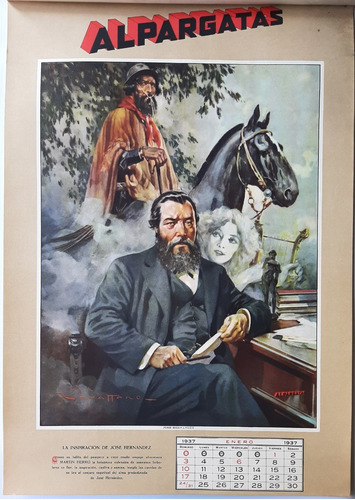Imagen 10 de 10 de Molina Campos Colección 12 Almanaques Alpargatas Ro 028