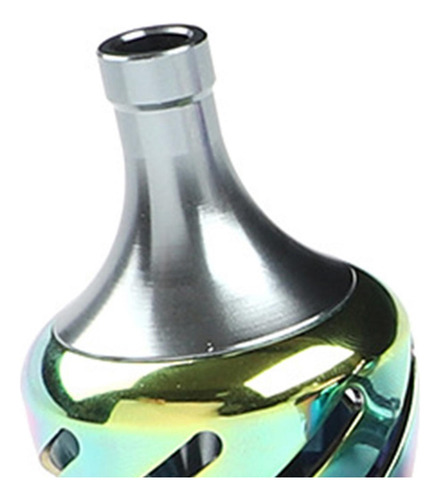 Perilla De Potencia Giratoria De Pesca De Aluminio Pequeña