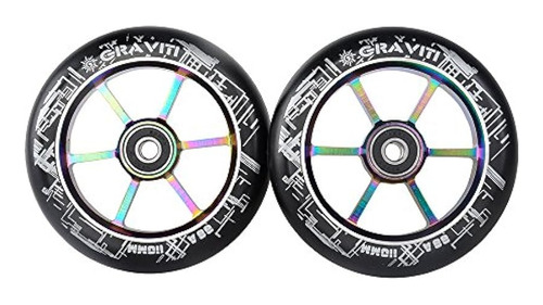 One Pair 110mm Pro Stunt Scooter Wheels With Abec-9 Bea...