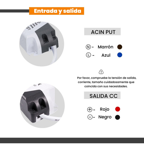 10pzs Balastra Transformador Driver Para Tiras De Led 8-18w Blanco