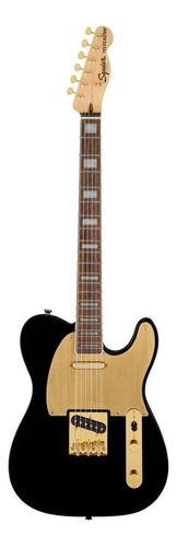 Guitarra elétrica Squier by Fender 40th Anniversary Telecaster de  nyatoh 2022 black poliuretano brilhante com diapasão de louro indiano