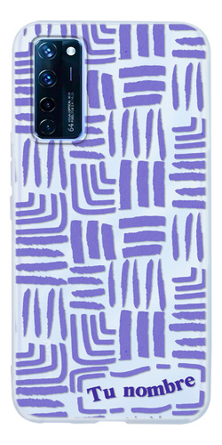 Funda Para Zte Para Mujer Rayas Abstracto Nombre