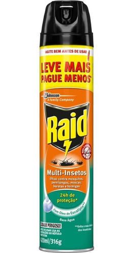 Inseticida Raid Multi-insetos Óleo De Eucalipto 420ml