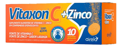 Vitaxon Airela Vitamina C Zinco - 10 Comprimidos