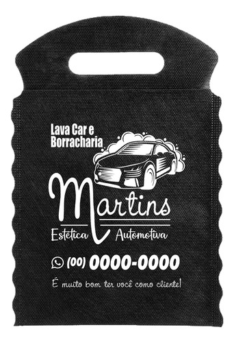 100 Lixeirinha Automotiva Com Sua Logo + Arte & Frete Grátis