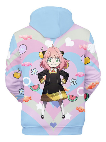 Db Sudadera Con Capucha Spy X Family Kawaii Forger Anya For Ni
