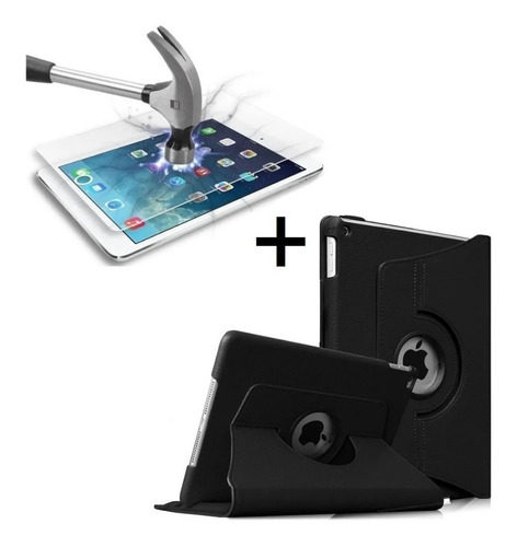 Funda Case + Mica Vidrio Para iPad 9na Gen 10.2 A2602 A2604