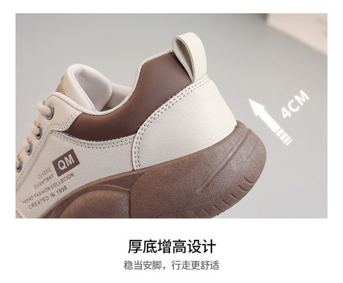 ) Zapatillas Informales Con Suela Gruesa Y Zapatos Con