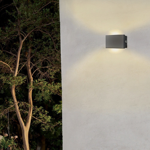 Imagen 3 de 7 de Luminaria Para Muro Exterior, Gris 17w, Luz Cálida Tecnolite