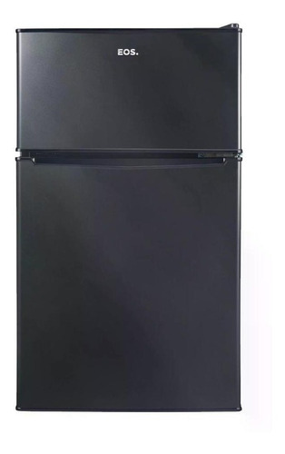 Geladeira frigobar EOS EFB140D preta com freezer 88L 220V