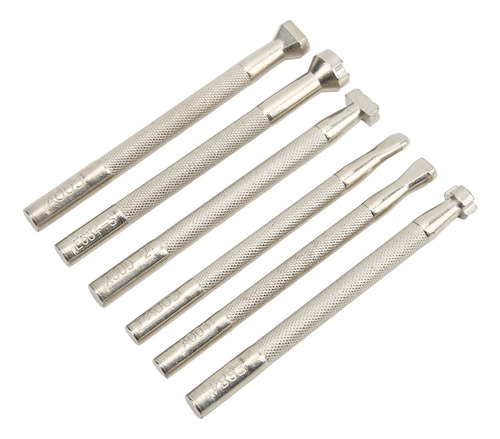 Herramientas De Estampado De Cuero De Acero Inox. 6 Uds.