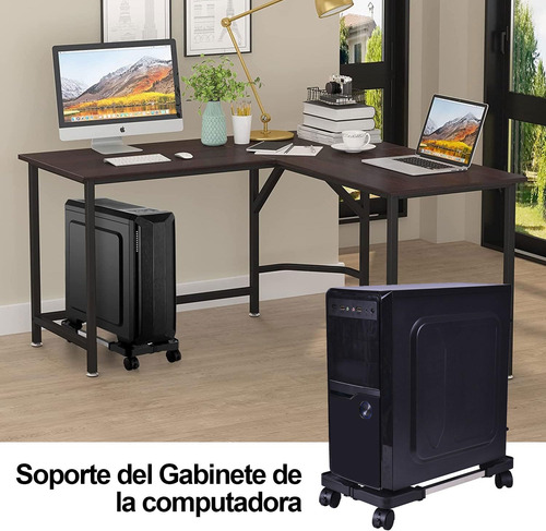 Base Para Cpu Suelo Piso Con Ruedas Giratorias Ajustable